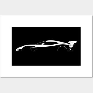 Aston Martin Vulcan Silhouette Posters and Art